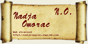 Nadja Omorac vizit kartica
